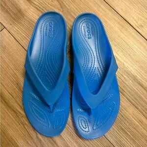 CROCS Bright Blue Classic Foam Flip Flops
